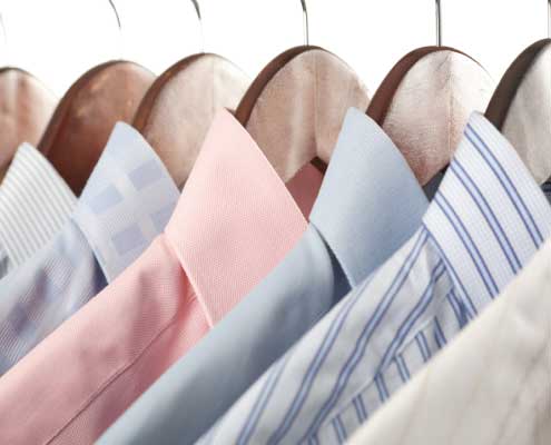 Freshly cleaned shirts at Canberra Dry Cleaners R&R Fabricare